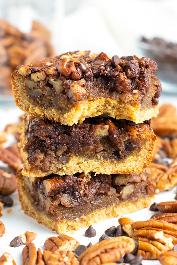 Chocolate Pecan Pie Bars