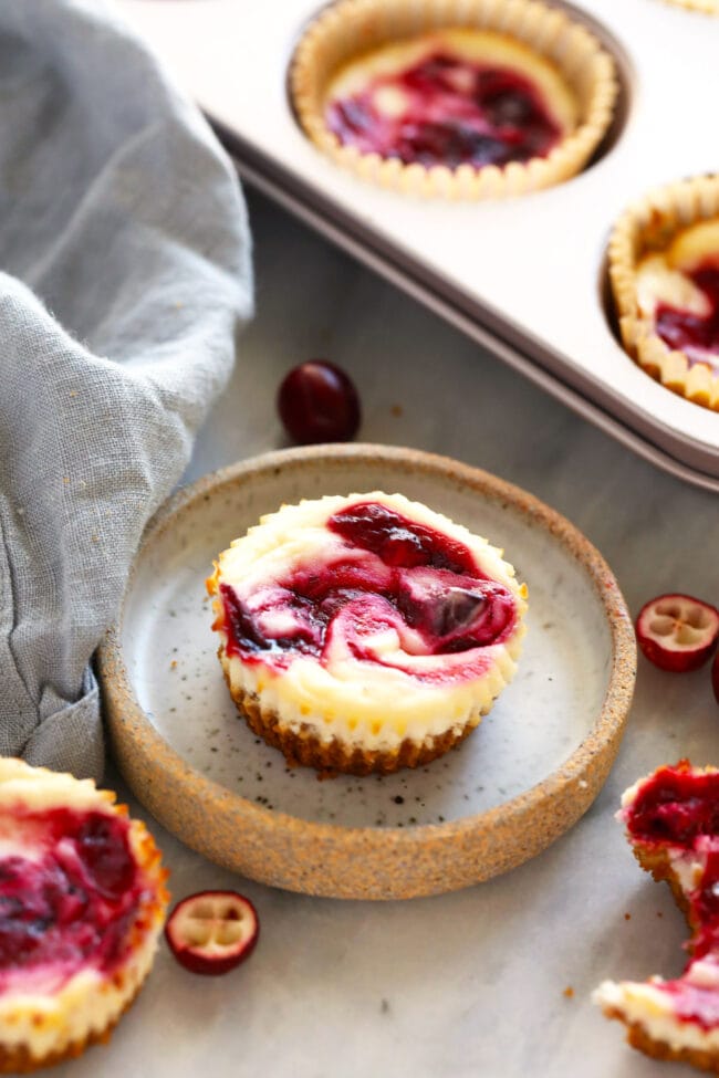 Healthy Cranberry Cheesecake Bites