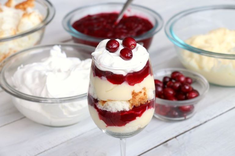 Weight Watchers Cranberry Vanilla Mini Trifles
